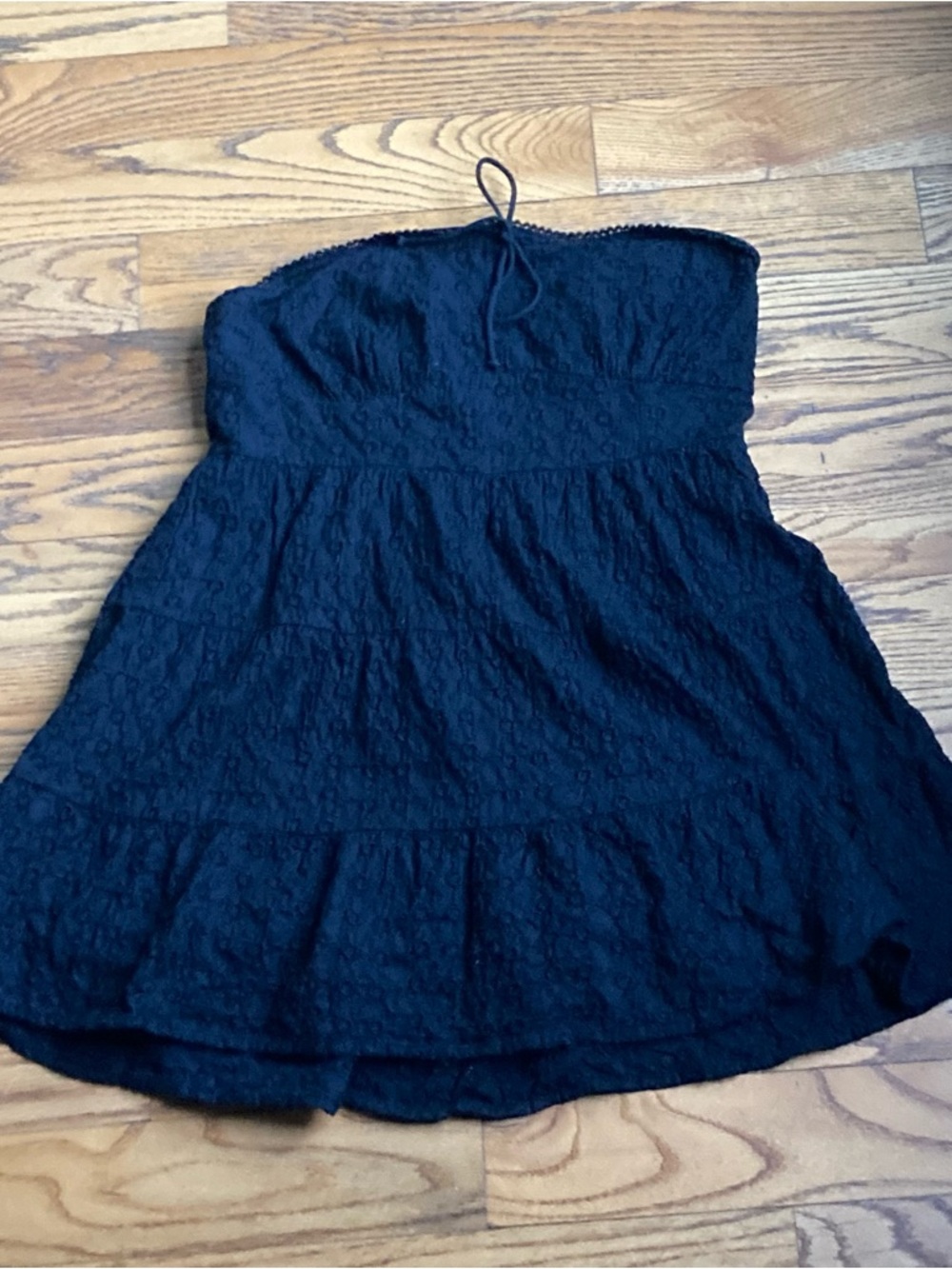 Cotton On strapless black babydoll top size 12